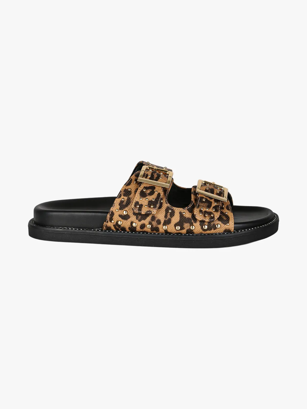 Olivia Ciabatte donna animalier con doppia fibbia - multicolore