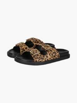 Olivia Ciabatte donna animalier con doppia fibbia - multicolore