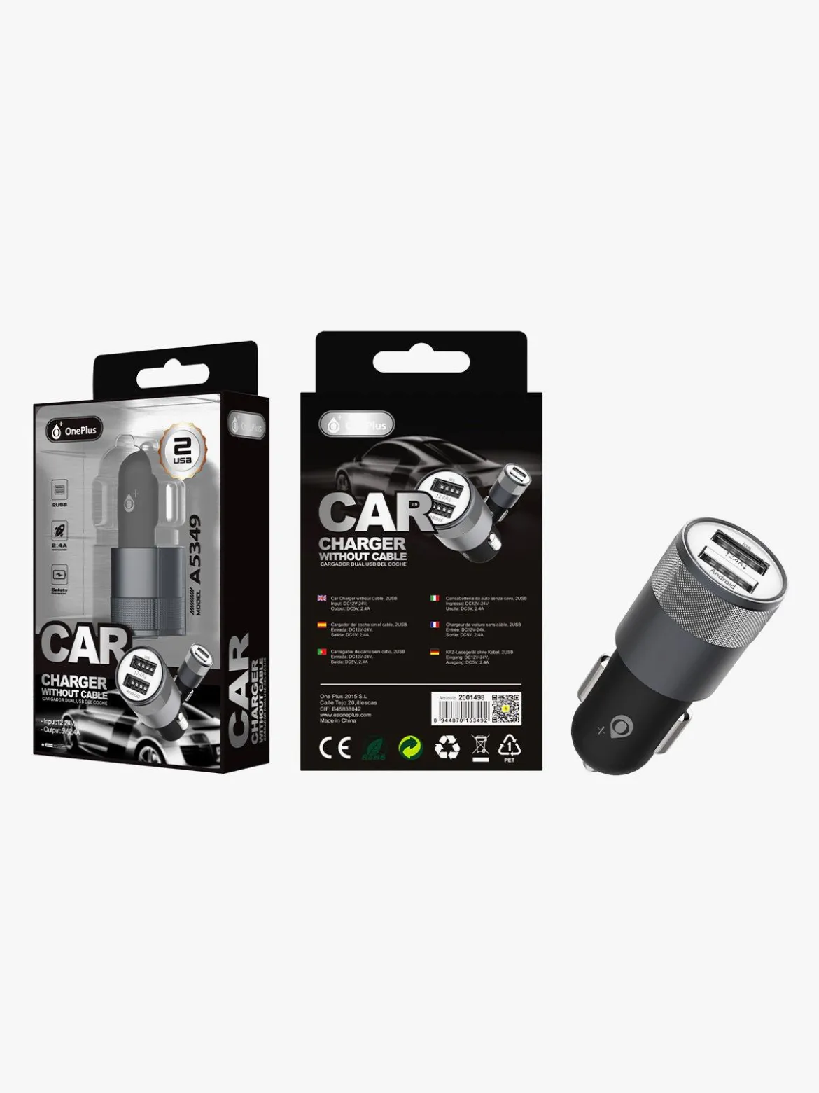 Oneplus Caricabatterie usb auto