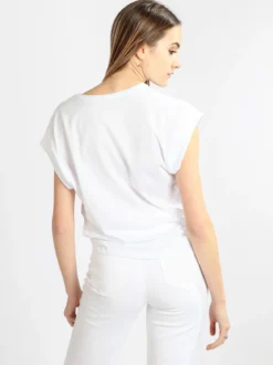 Ootd T-shirt donna oversize con stampa