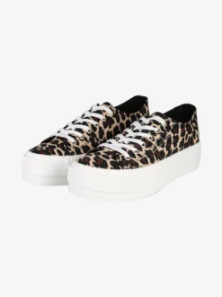Original Marines Sneakers donna in tela animalier con platform