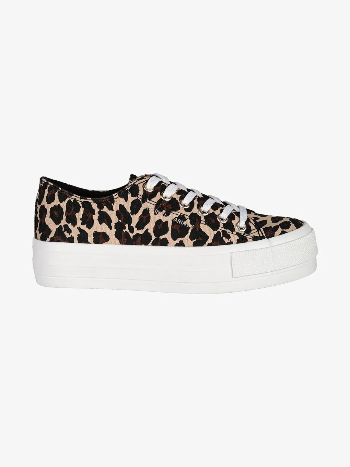 Original Marines Sneakers donna in tela animalier con platform