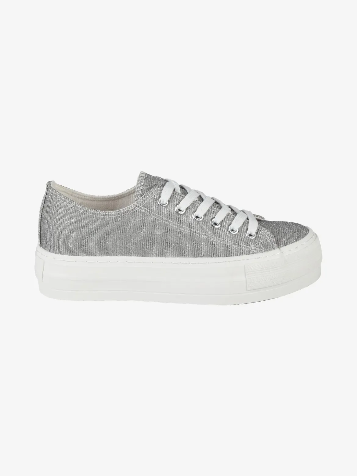 Original Marines Sneakers donna in tela brillantinata con platform