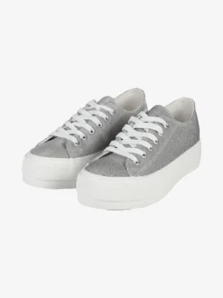 Original Marines Sneakers donna in tela brillantinata con platform
