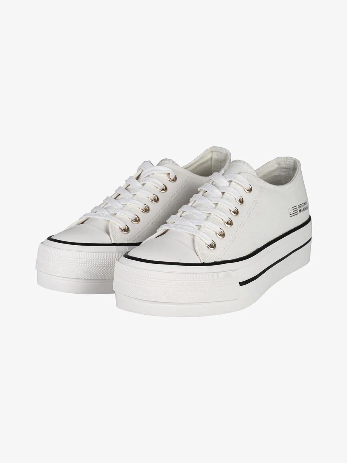 Original Marines Sneakers donna in tela con platform