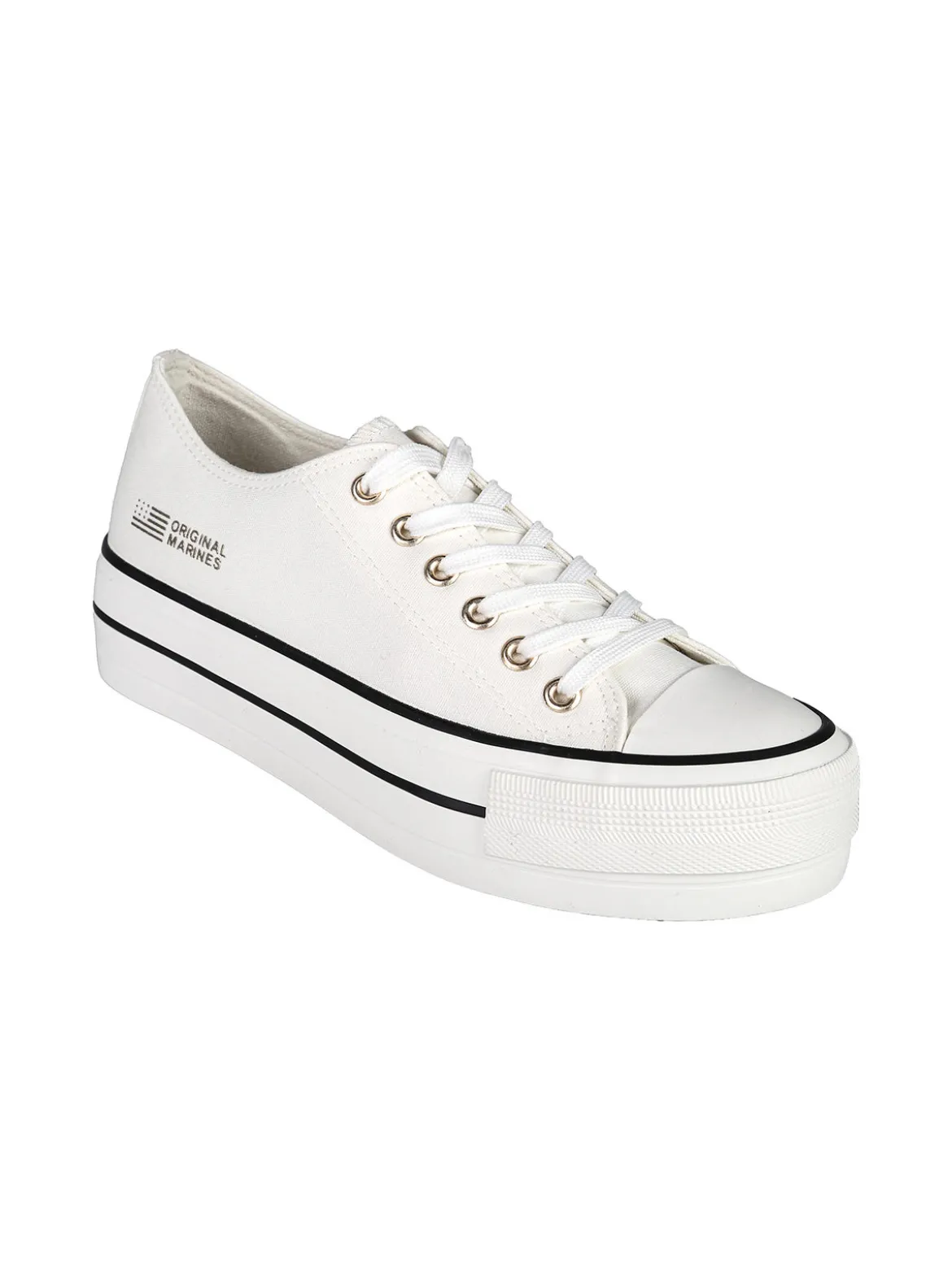 Original Marines Sneakers donna in tela con platform
