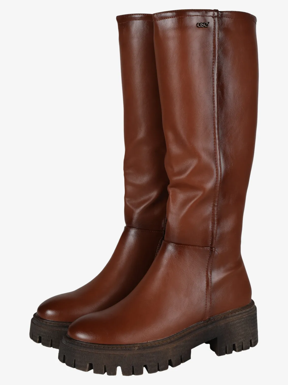 Osey Stivale alto donna con tacco e plateau