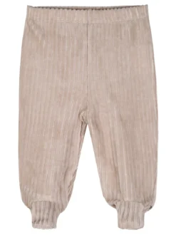 Pastello Completo 2 pezzi da neonata in ciniglia - beige