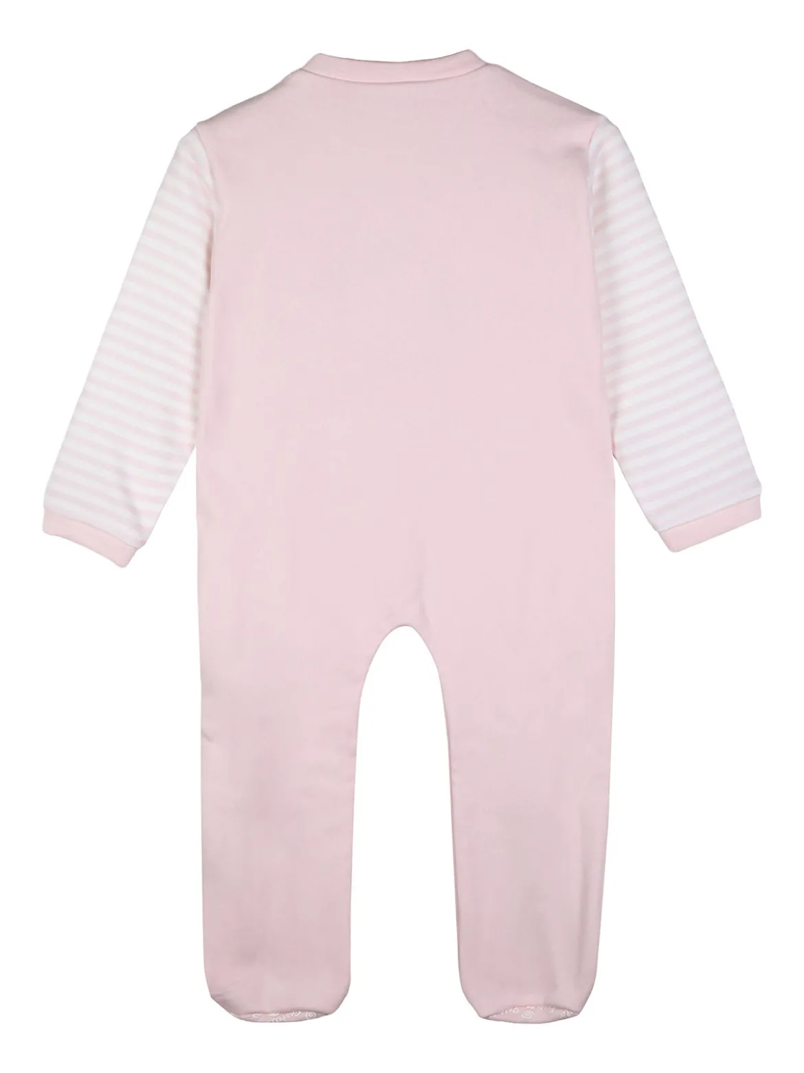 Pastello Pigiama intero da neonata con zip intera - rosa