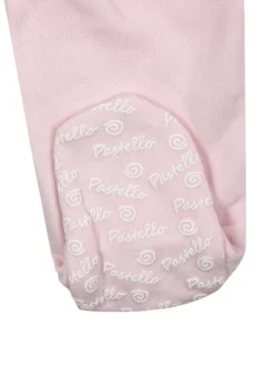 Pastello Pigiama intero da neonata con zip intera - rosa