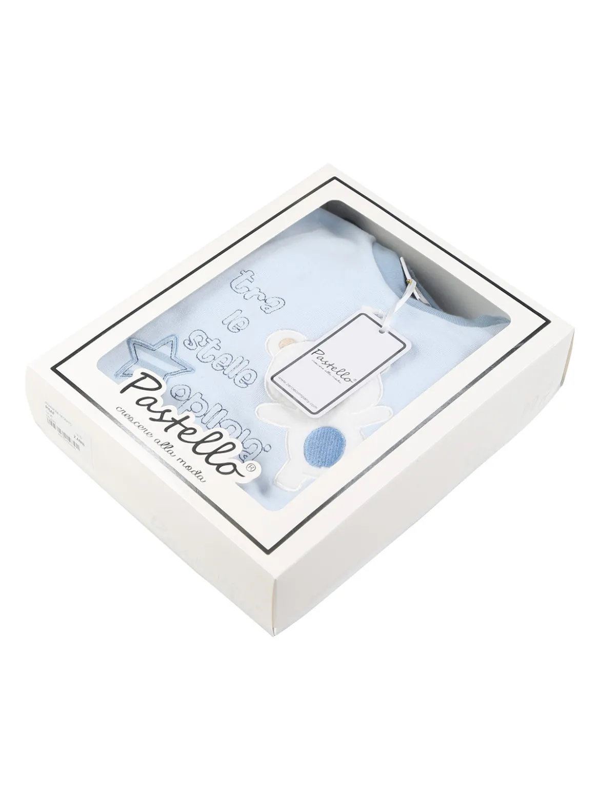 Pastello Pigiama intero da neonato con zip intera - blu