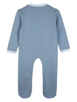 Pastello Pigiama intero da neonato con zip intera - blu