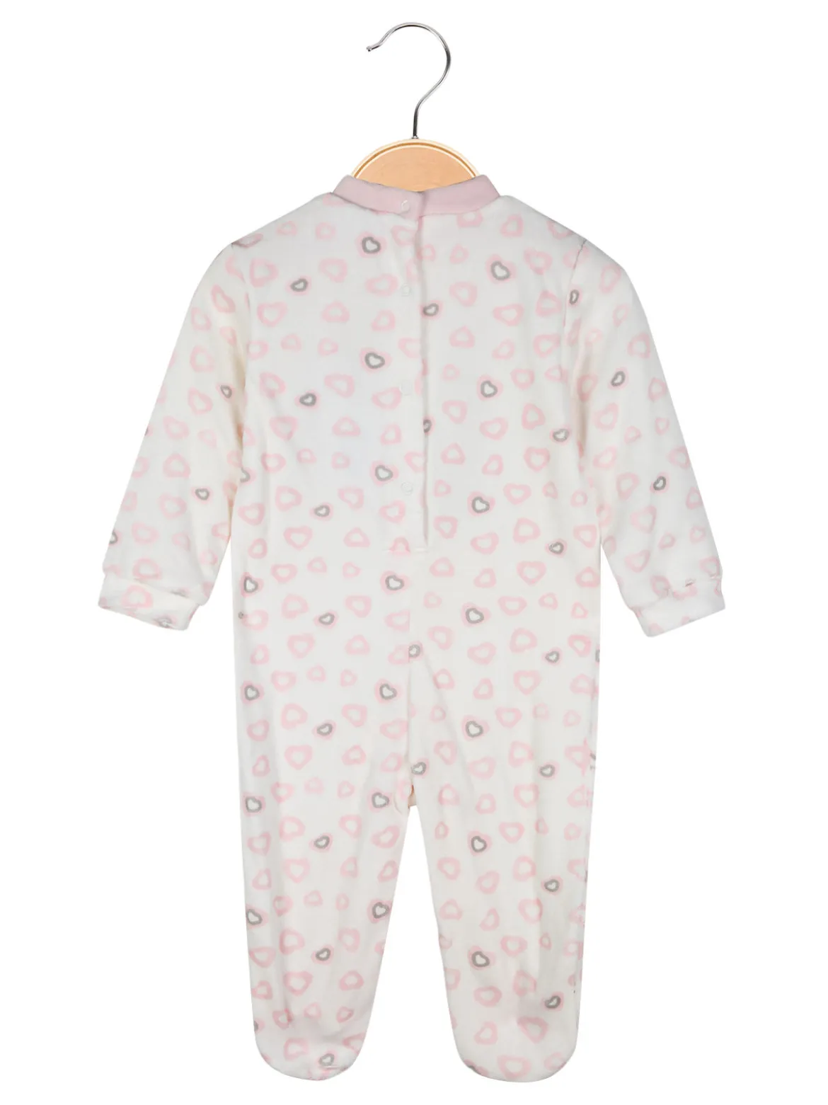 Pastello Tutina in ciniglia da neonata - rosa