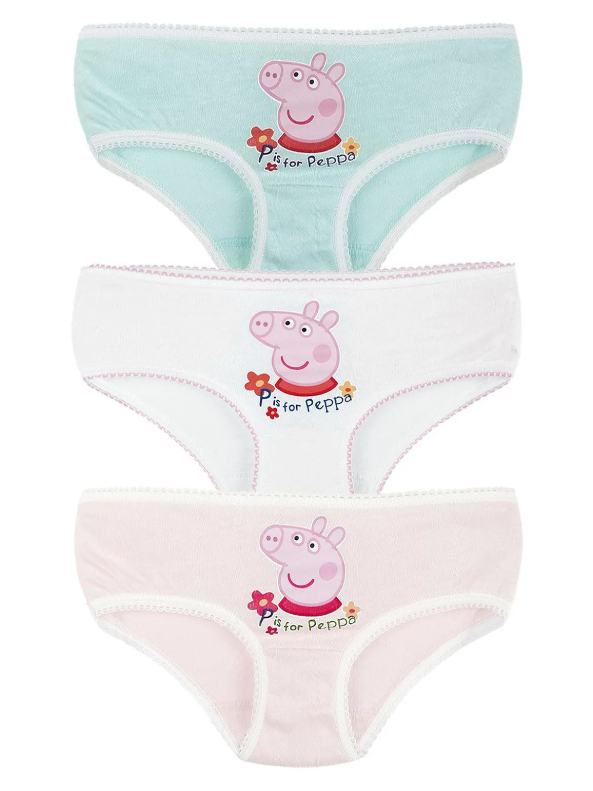 Peppa Pig Tris slip bambina con stampa
