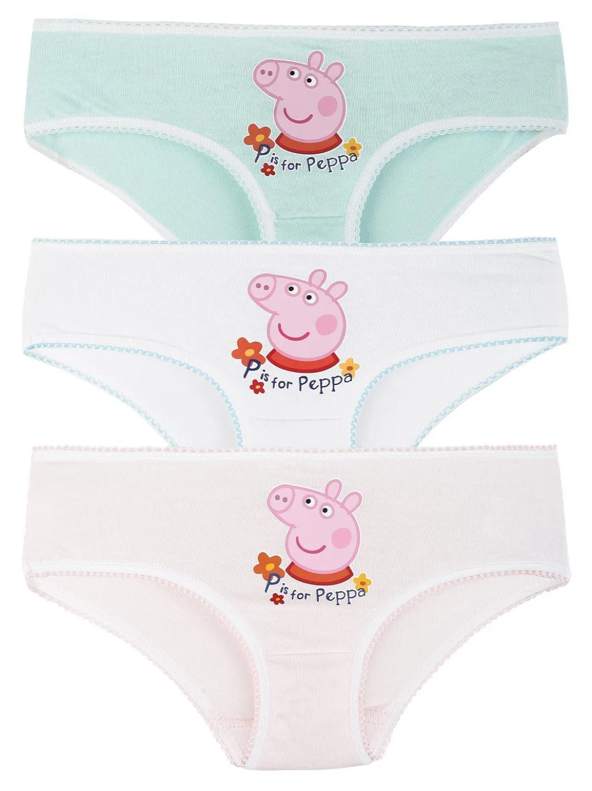 Peppa Pig Tris slip bambina con stampa