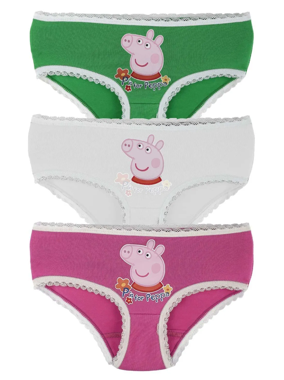 Peppa Pig Tris slip bambina con stampa