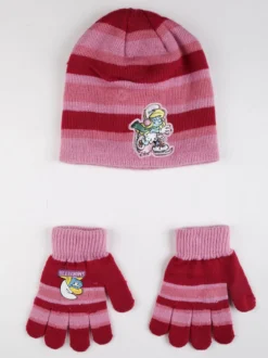 Peyo Set berretto+guanti da bambina Puffetta