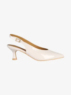 Phard Slingback donna a punta con tacco a rocchetto - beige