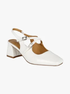 Phard Slingback donna Mary Jane in vernice con tacco e punta quadrata