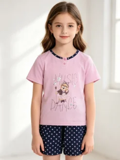 Piccoli Sogni Pigiama corto in cotone da bambina