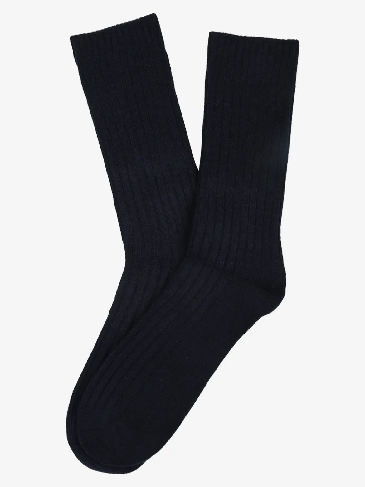 Pierre Cardin Calze corte da uomo in misto lana e cashmere a coste - blu scuro