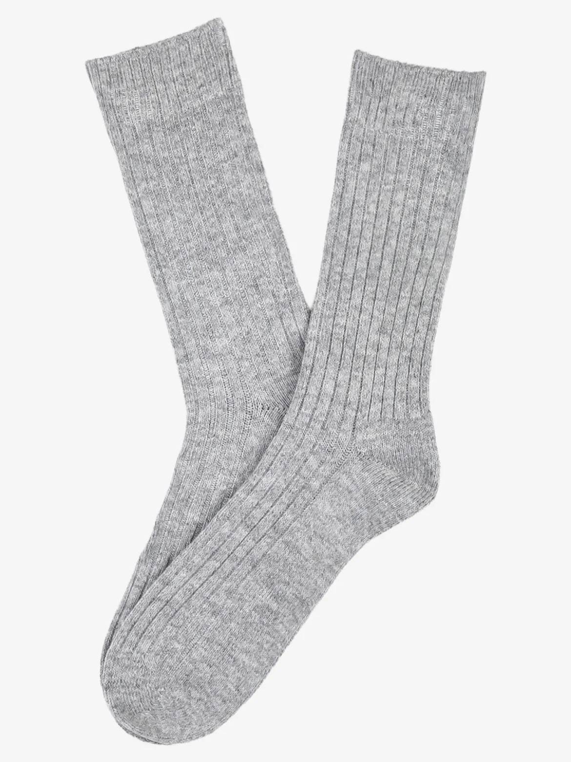 Pierre Cardin Calze corte da uomo in misto lana e cashmere a coste - grigio