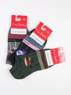 Pierre Cardin Calze corte donna con stampe Confezione 3 paia