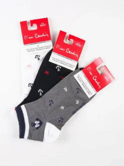 Pierre Cardin Calze corte donna con stampe Confezione 3 paia