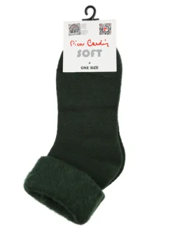 Pierre Cardin Calze soft donna con bordo di pelo - verde