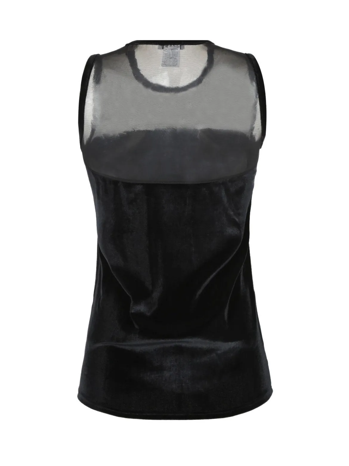 Pierre Cardin Canotta donna in velluto con tulle