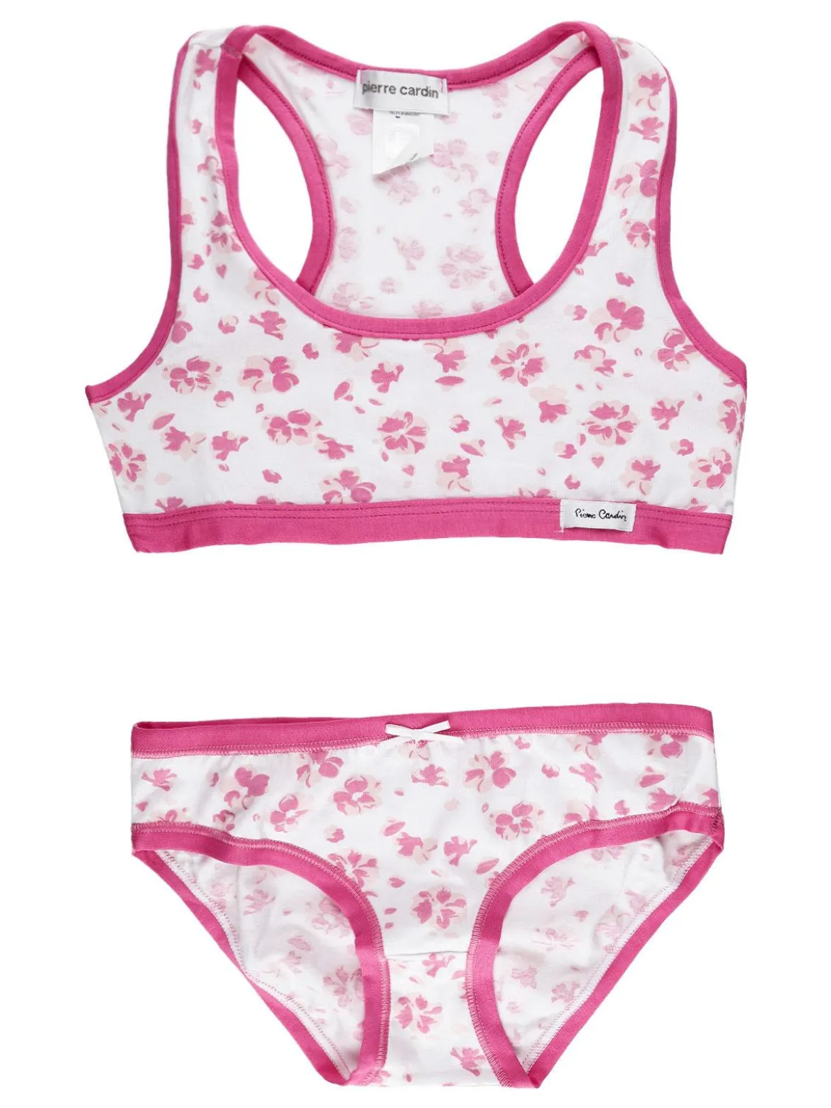 Pierre Cardin Completo intimo bambina a fiori 2 pezzi