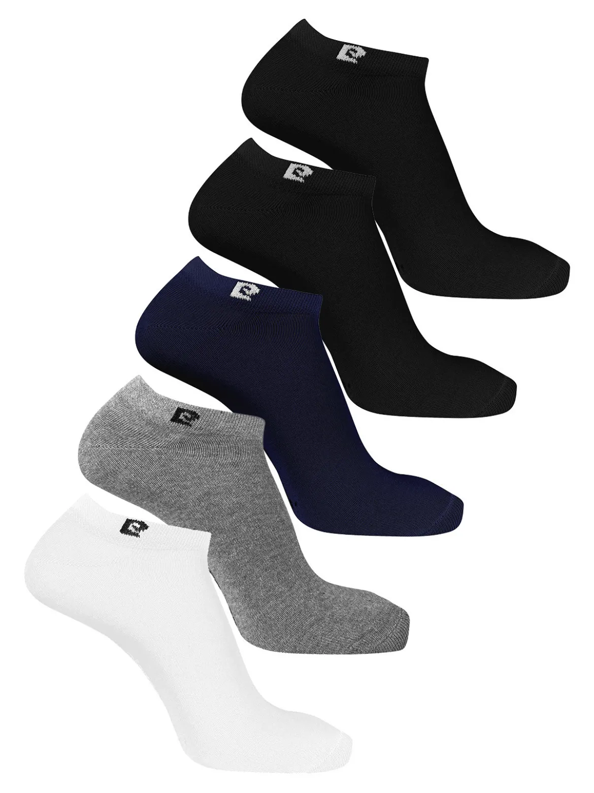 Pierre Cardin Confezione da 5 paia di calze corte da uomo in cotone