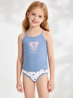 Pierre Cardin Coordinato intimo bambina con stampe