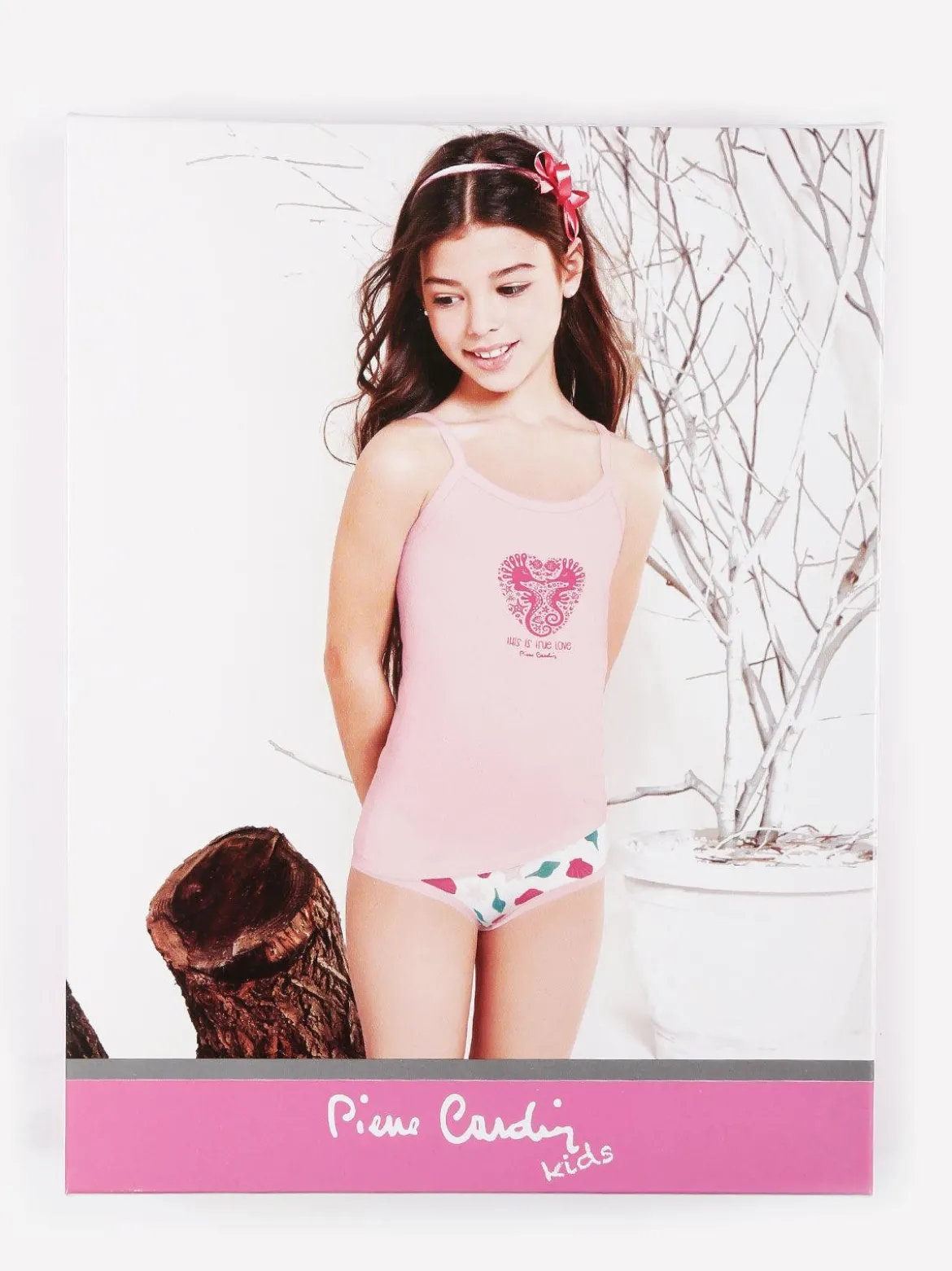 Pierre Cardin Coordinato intimo bambina con stampe