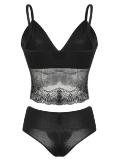 Pierre Cardin Coordinato intimo donna misto cotone con pizzo