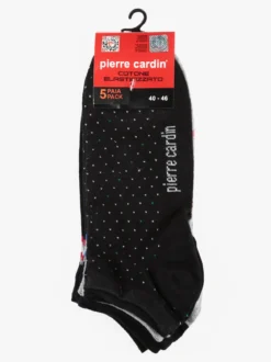 Pierre Cardin 5 Paia di calze corte da uomo in cotone
