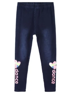 Pink Baby Jeggings bimba con paillettes