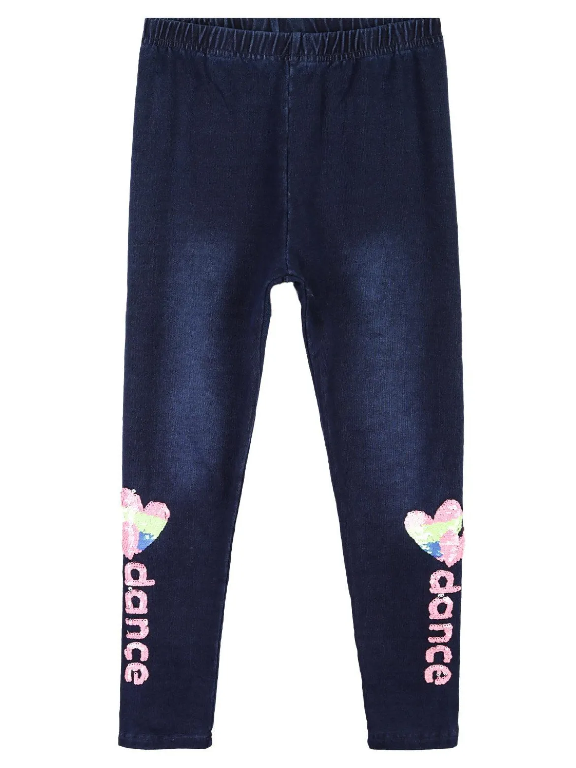 Pink Baby Jeggings bimba con paillettes