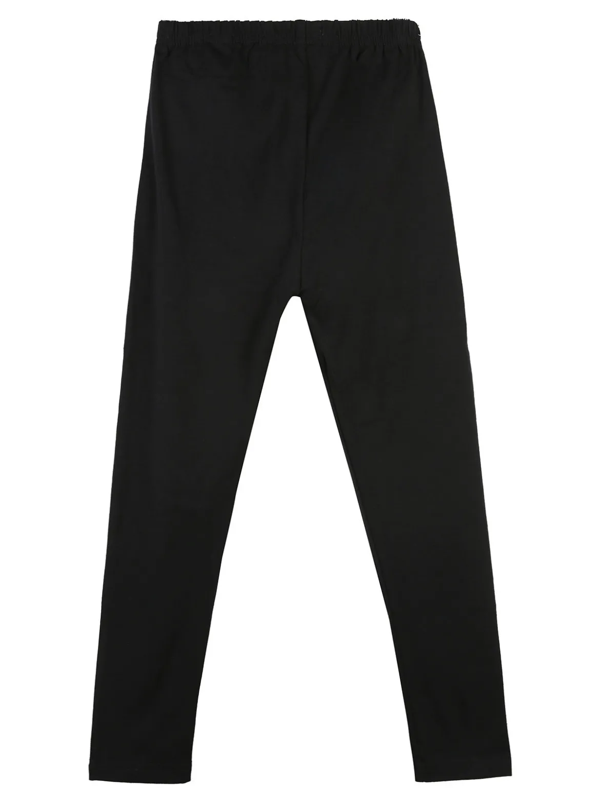 Pink Baby Leggings da bambina nero in cotone