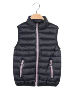 Pink Baby Smanicato da bambina imbottito con zip