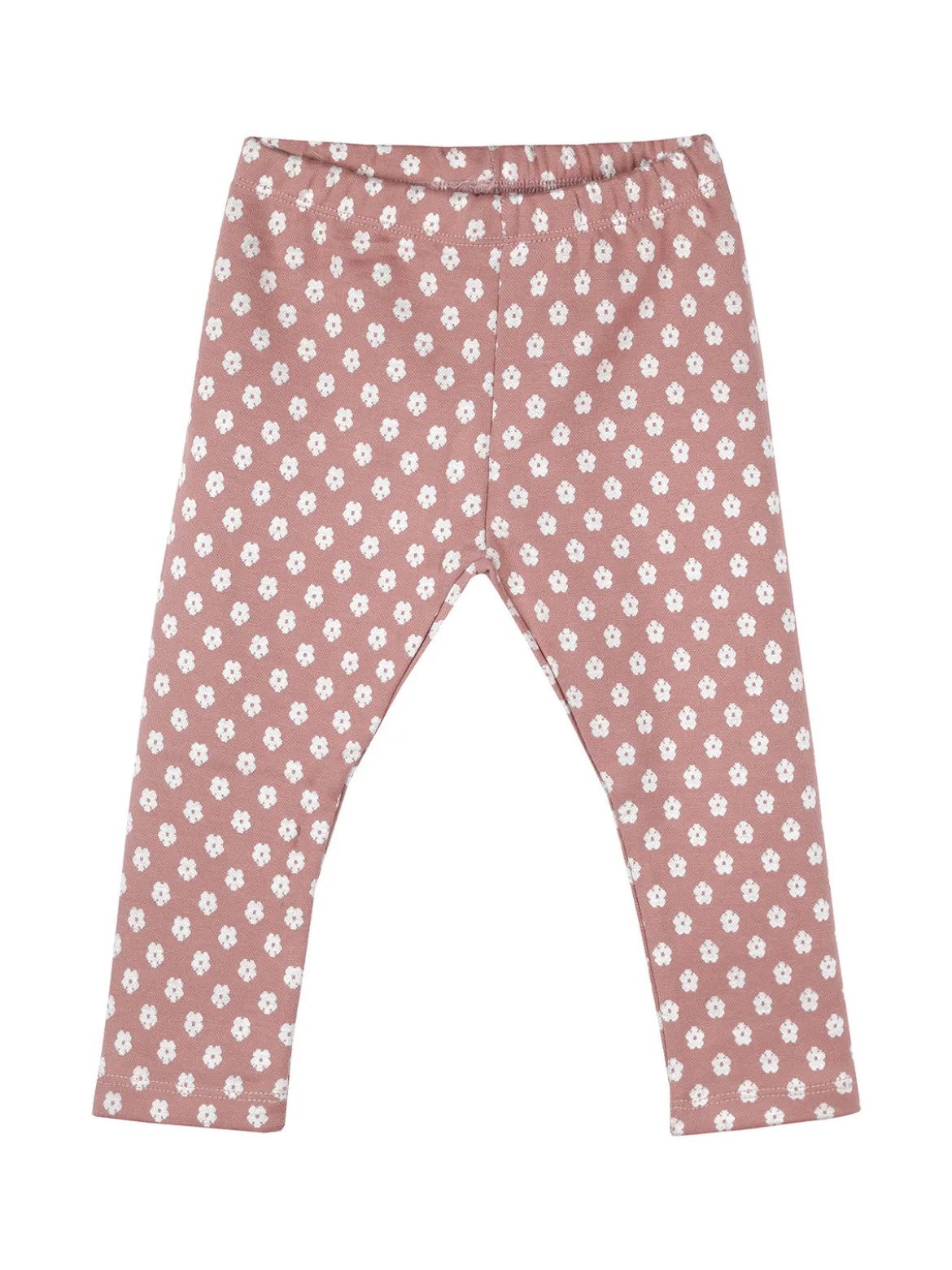 Pink Girl Completo 2 pezzi da neonata con maglietta orsacchiotti e leggings a fiori - panna