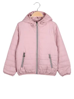 Pink Girl Giubbino reversibile da bambina con cappuccio e zip - rosa