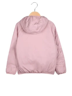 Pink Girl Giubbino reversibile da bambina con cappuccio e zip - rosa