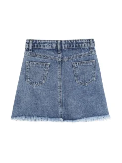 Pink Rabbit Minigonna in jeans da ragazza con scritta