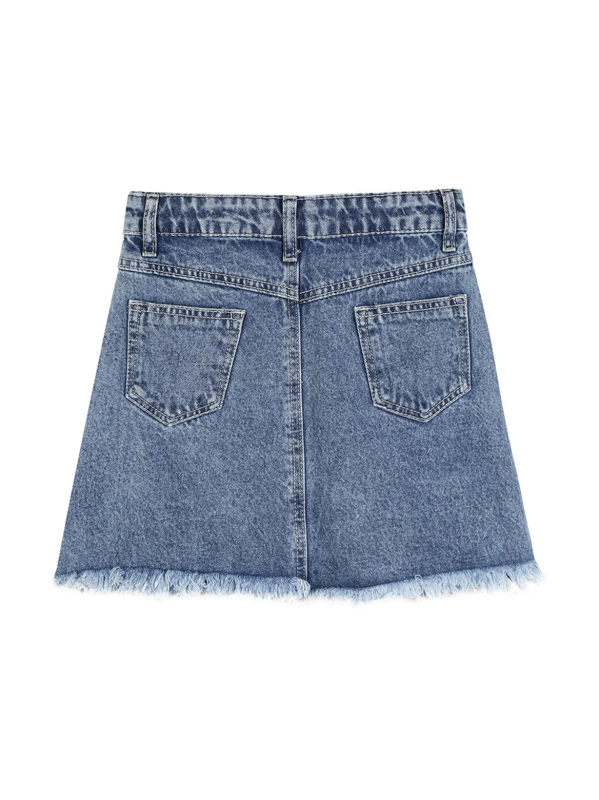 Pink Rabbit Minigonna in jeans da ragazza con scritta