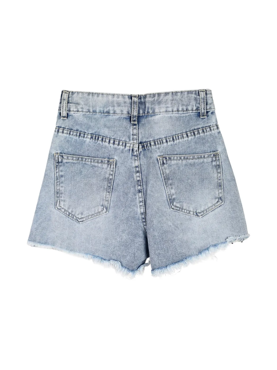 Pink Rabbit Shorts da ragazza in jeans con micro borchie - jeans