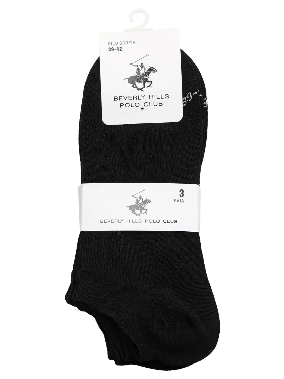 Polo Club Confezione da 3 paia di calze corte in filo di scozia unisex
