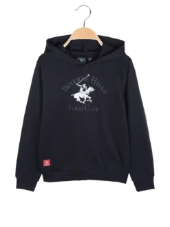 Polo Club Felpa da bambino con cappuccio e tasche laterali
