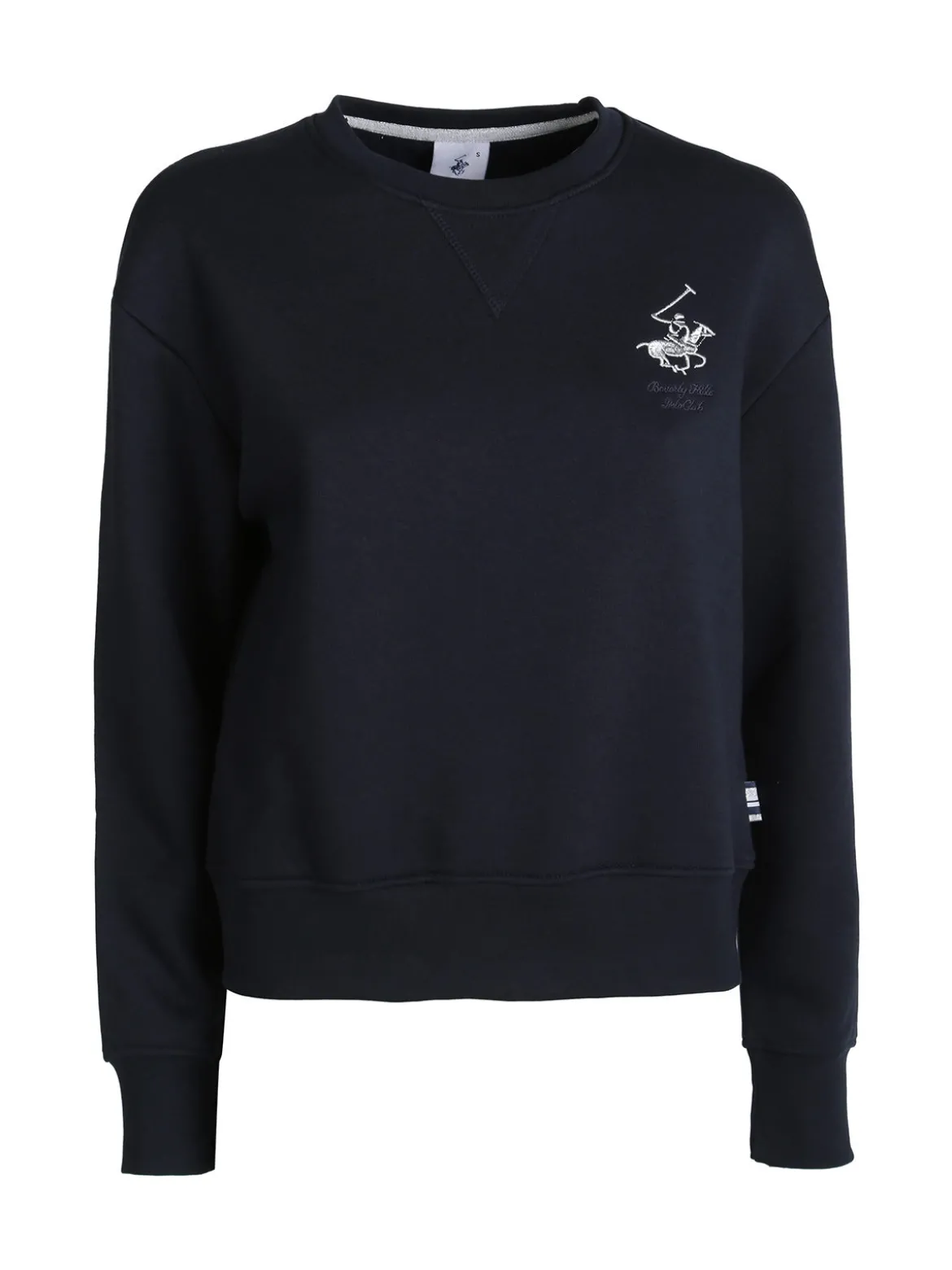 Polo Club Felpa girocollo da donna con interno felpato - blu scuro