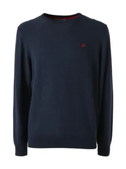 Polo Club Maglia girocollo da uomo in cotone - blu